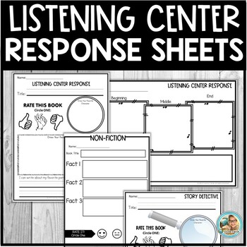 Reading Response Sheets | Listening Center | Book Summary Templates