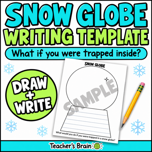 Snow Globe Craft and Creative Writing Activity