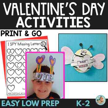 Valentine’s Day Math and Literacy Activities – Printables and Crafts