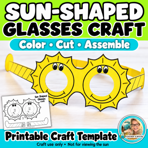 Sun-Shaped Glasses Paper Craft