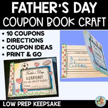 Father’s Day Coupon Book Craft | Printable Student Gift