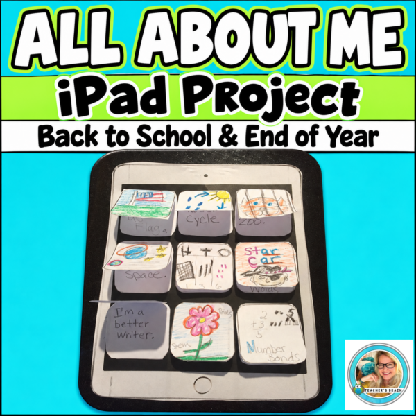 All About Me iPad Craft | Printable Flip-Up Writing Activity