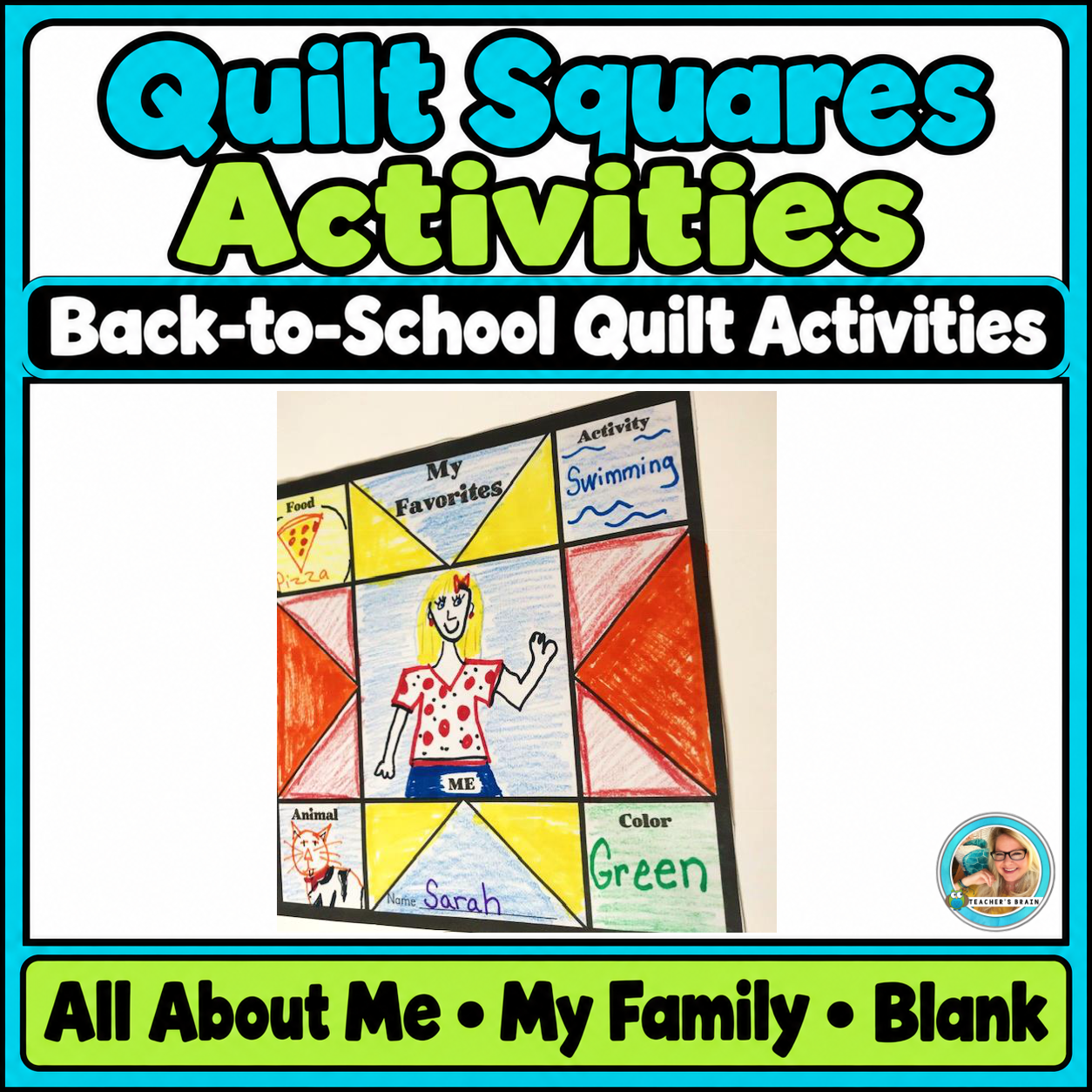 All About Me Quilt Squares | Back-to-School Printable Activity