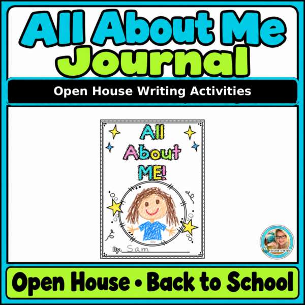 All About Me Journal | Back-to-School & Open House Activities