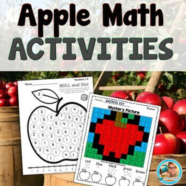Apple Math Activities for Kindergarten | Counting and Numbers 1–20