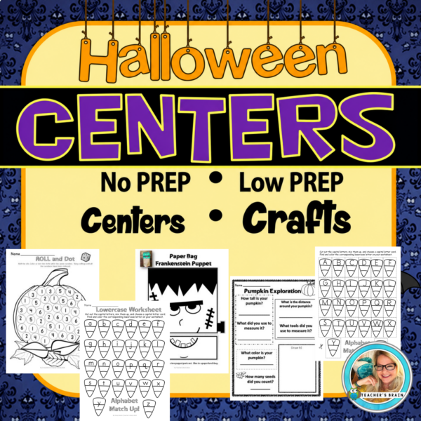 Halloween Activities for Kindergarten and First Grade | Centers & Crafts