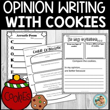 Opinion Writing with Cookies | K–2 Lessons and Graphic Organizers