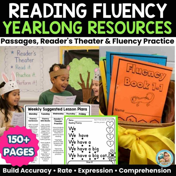 Reading Fluency Yearlong Bundle | Passages and Reader’s Theater K–1