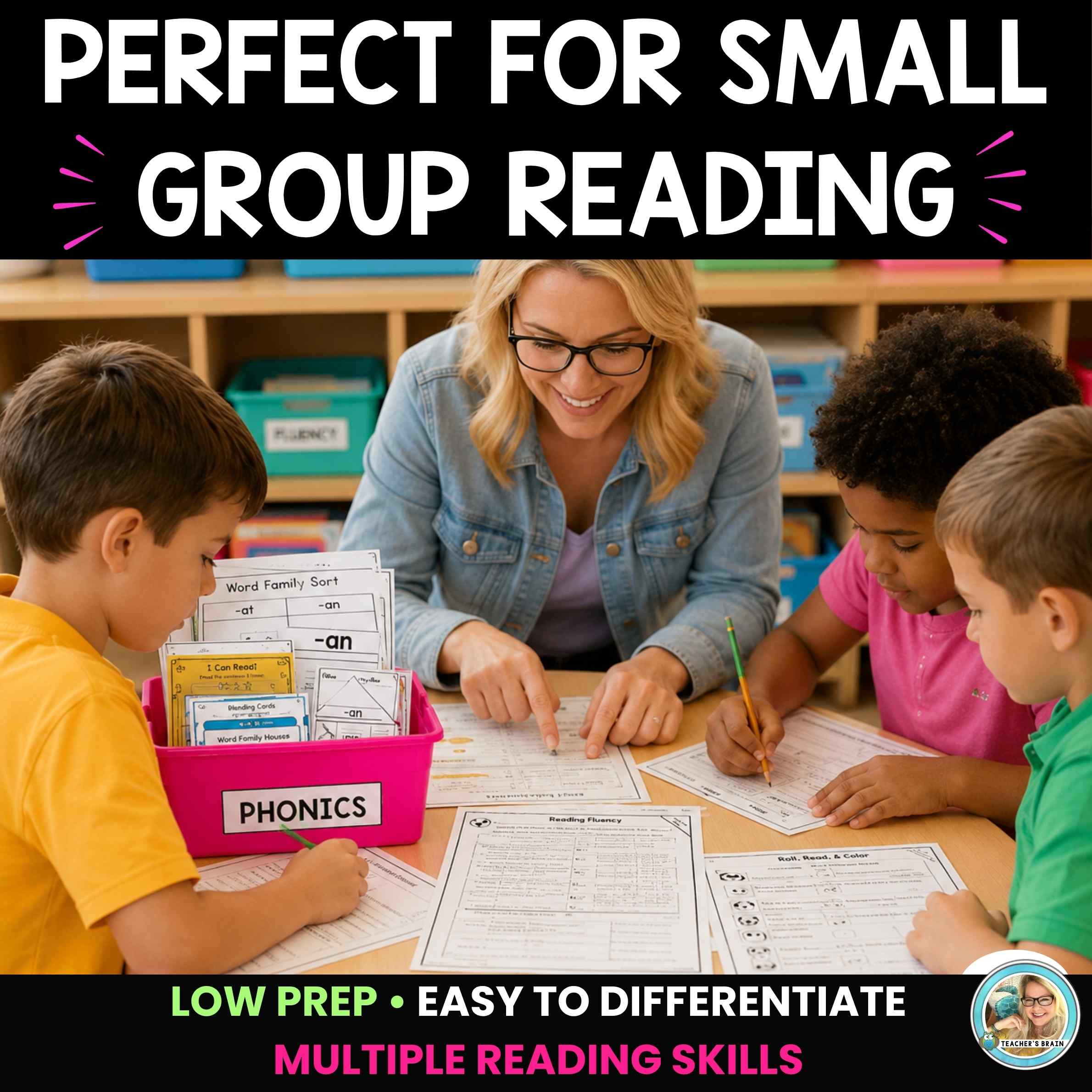 Small Group Reading Activities Bundle | Phonics, Fluency, Vocab & Comprehension - Image 3